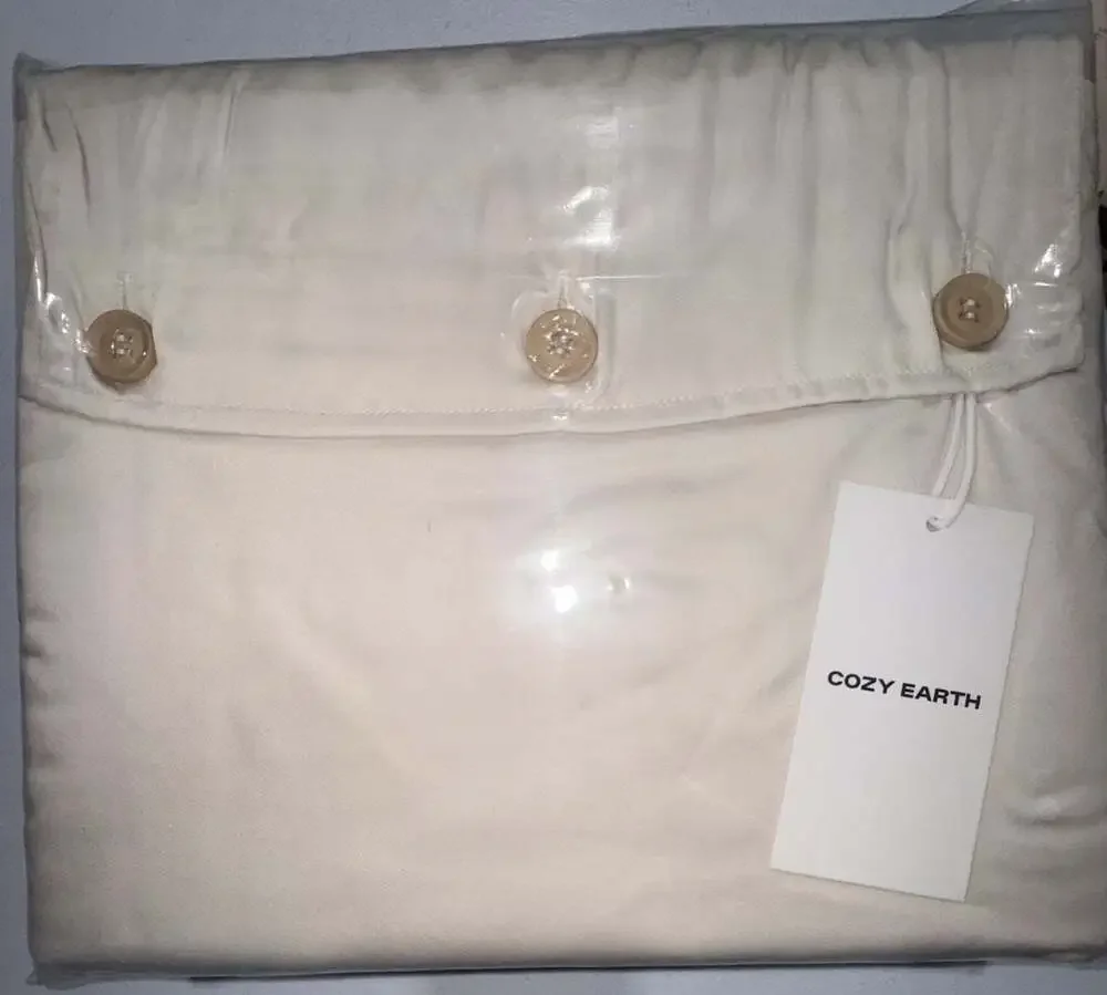 Cozy Earth Bamboo King/Cali  Duvet Cover Oat